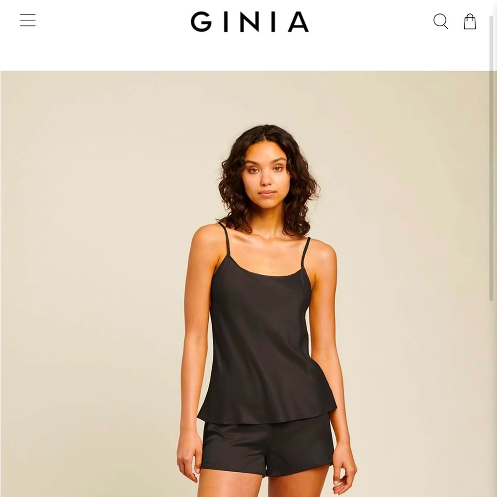 WASHABLE SILK SHORTS BLACK GINIA